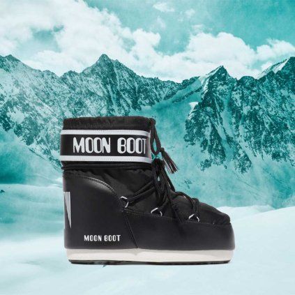 Dámské sněhule Moon Boot Icon Low Nylon – černé