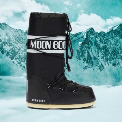 Dámské sněhule Moon Boot Icon Nylon – černé