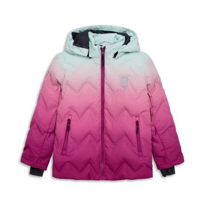 Dívčí lyžařská bunda LEGO® Kidswear Jested – růžová