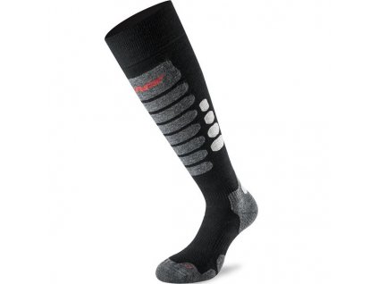 Ponožky Lenz Skiing 3.0 black/grey