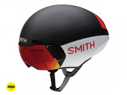 Smith PODIUM TT MIPS 2022 - MATTE RED WHITE-BLACK (Velikost L (59-62))