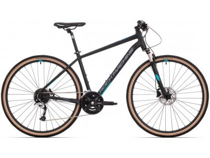 Rock Machine CROSSRIDE 700 2022 - Mat Black/Dark Grey/Petrol Blue (Velikost XL)