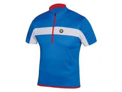Cyklistický dres Etape FACE modrá/bílá (Velikost XL)