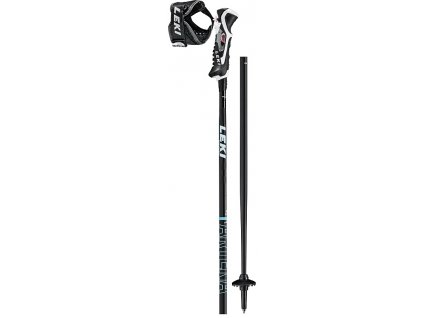 LEKI Poles Artena Airfoil 3D - black-dark turquoise-white (Velikost 125)