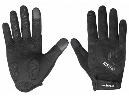 Cyklistické rukavice Etape FOX+ černá (Velikost XL)