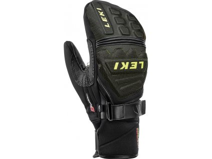 Leki Race Coach C-Tech S Mitt - black-ice lemon (Velikost 11)