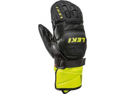 Leki Worldcup Race Flex S Junior Mitt - black-ice lemon (Velikost 8)