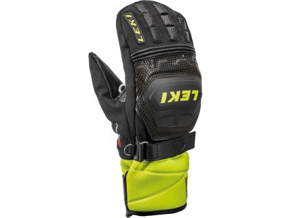 Leki Worldcup Race Coach Flex S GTX Junior Mitt - black-ice lemon (Velikost 7)