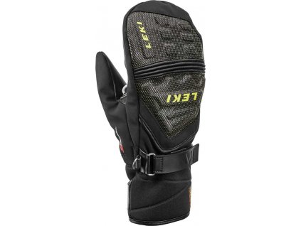 Leki Race Coach C-Tech S Junior Mitt - black-ice lemon (Velikost 8)