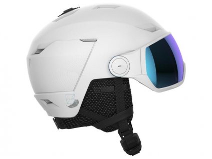 Salomon ICON LT VISOR WHITE/UNI.M.BLUE (Velikost S (51-55))