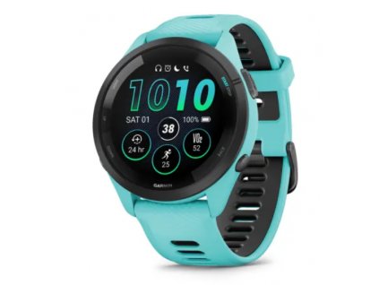 377821 garmin forerunner 265 aqua black