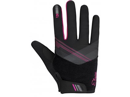 Dámské cyklistické rukavice Etape Paola magenta/černá (Velikost S)