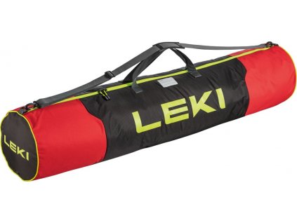 381122 leki pole bag bright red black neonyellow 140 cm