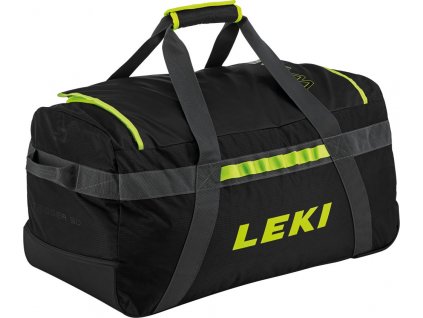 381140 leki travel sports bag wcr black neonyellow 85 l