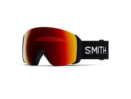 Smith 4D MAG XL - Black/ChP Sun Red Mirror+ChP Storm Yellow Flash