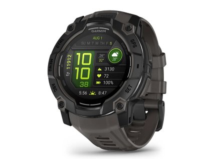 Garmin Instinct 3 AMOLED 50 mm - Black s charcoal páskem