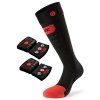 Lenz Heat Sock 5.0 Toe Cap Slim Fit + Lithium Pack RCB 1200 - black/red/grey (Velikost 39-41)