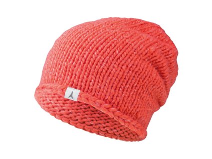 ATOMIC AMT BASKET WEAVE BEANIE W CORAL