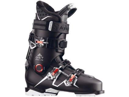 salomon qst pro 90 ski boots 2017 black anthracite red side