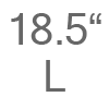 L (18.5")