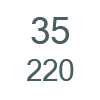 35.0 EU | 220 mm