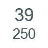 39.0 EU | 250 mm