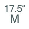 M (17.5")