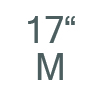 M (17.0")