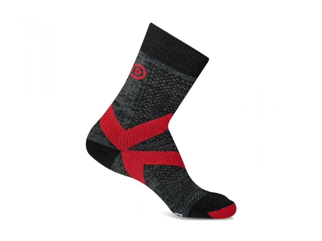 Ponožky Asolo NANOSOCKS W, černá/červená