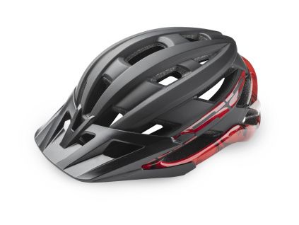 Cyklistická přilba R2 GUARD, černá/červená