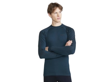 Pánské funkční triko Craft ADV Warm Intensity LS, zelenomodrá