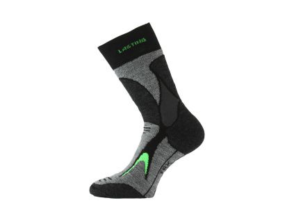 Merino ponožky Lasting TRX, černá/zelená