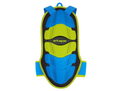 Dětský chránič páteře Etape JUNIOR FIT, limeta/modrá