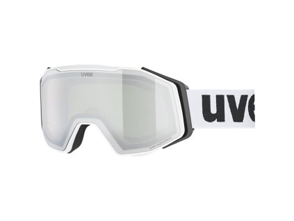 [5505411030] lyžiarske okuliare uvex gravity FM white matt dl silver green