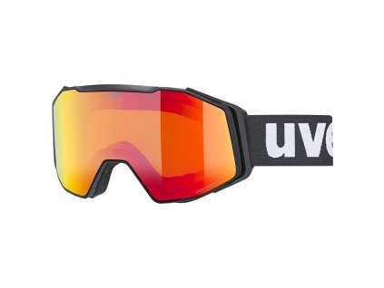 [5505412030] lyžiarske okuliare uvex gravity FM black matt dl red clear