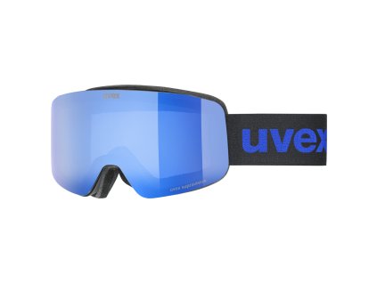 [5508504030] lyžiarske okuliare uvex pwdr FM black matt dl blue clear