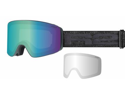 Sjezdové HD brýle R2 SPECTRA, černá/zelená