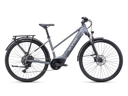 Trekové elektrokolo CTM SENZE GX LADY 2025, šedá/růžová