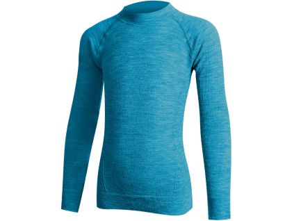 Dětské merino triko Lasting JALO, modrá