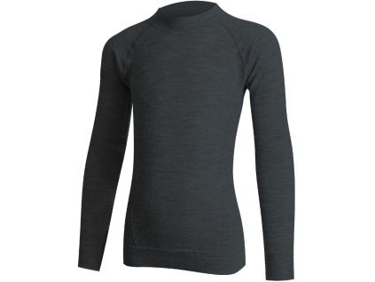 Dětské merino triko Lasting JALO, černá