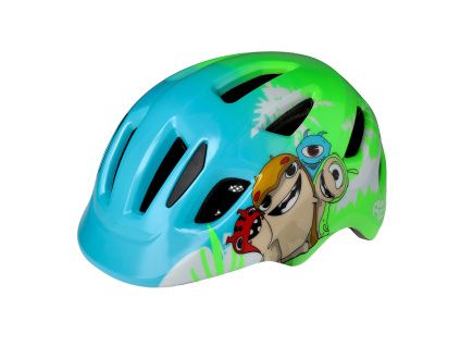 Cyklistická přilba R2 PUMP, modrá/zelená