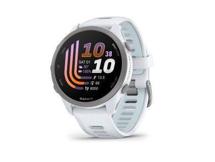 Forerunner170 HR whitestone Front Left 0000 Whitestone Hero WF