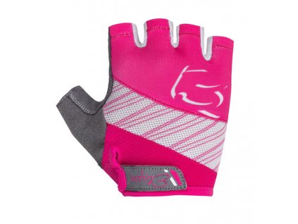 Cyklistické rukavice Etape SIMPLE, růžová/bílá