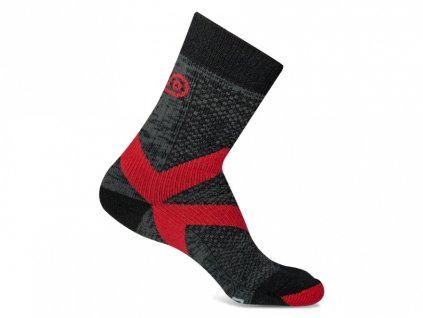 Ponožky Asolo NANOSOCKS W, černá/červená