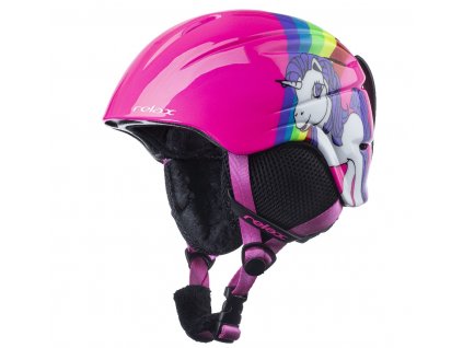 Lyžařská helma Relax TWISTER, růžová A3