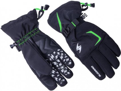 Lyžařské rukavice Blizzard REFLEX, černá/zelená fluo