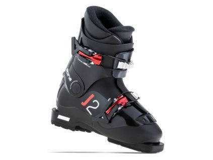Dětské lyžařské boty Alpina J2, černá/červená