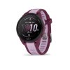 Forerunner165 HR berry front left 0019 merlot watchface outlined