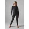 Dětský funkční set Craft CORE WOOL Merino Junior, černá – fotografie 1