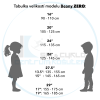 Velikostní přehled kol Beany ZERO podle výšky dítěte
